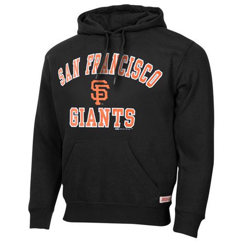San Francisco Giants Fastball Fleece Pullover Black MLB Hoodie - Click Image to Close